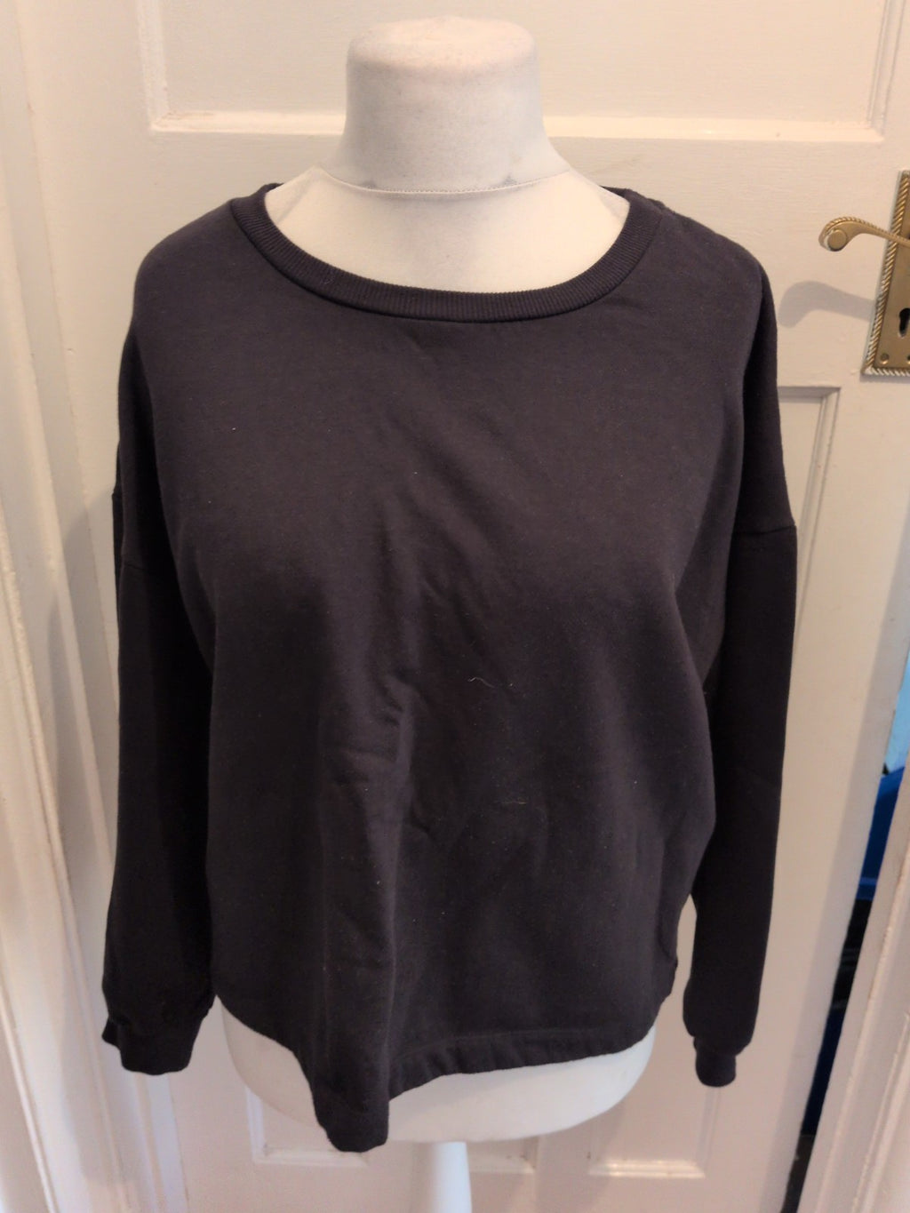 George 22 Black Long Sleeve Plain Jumper