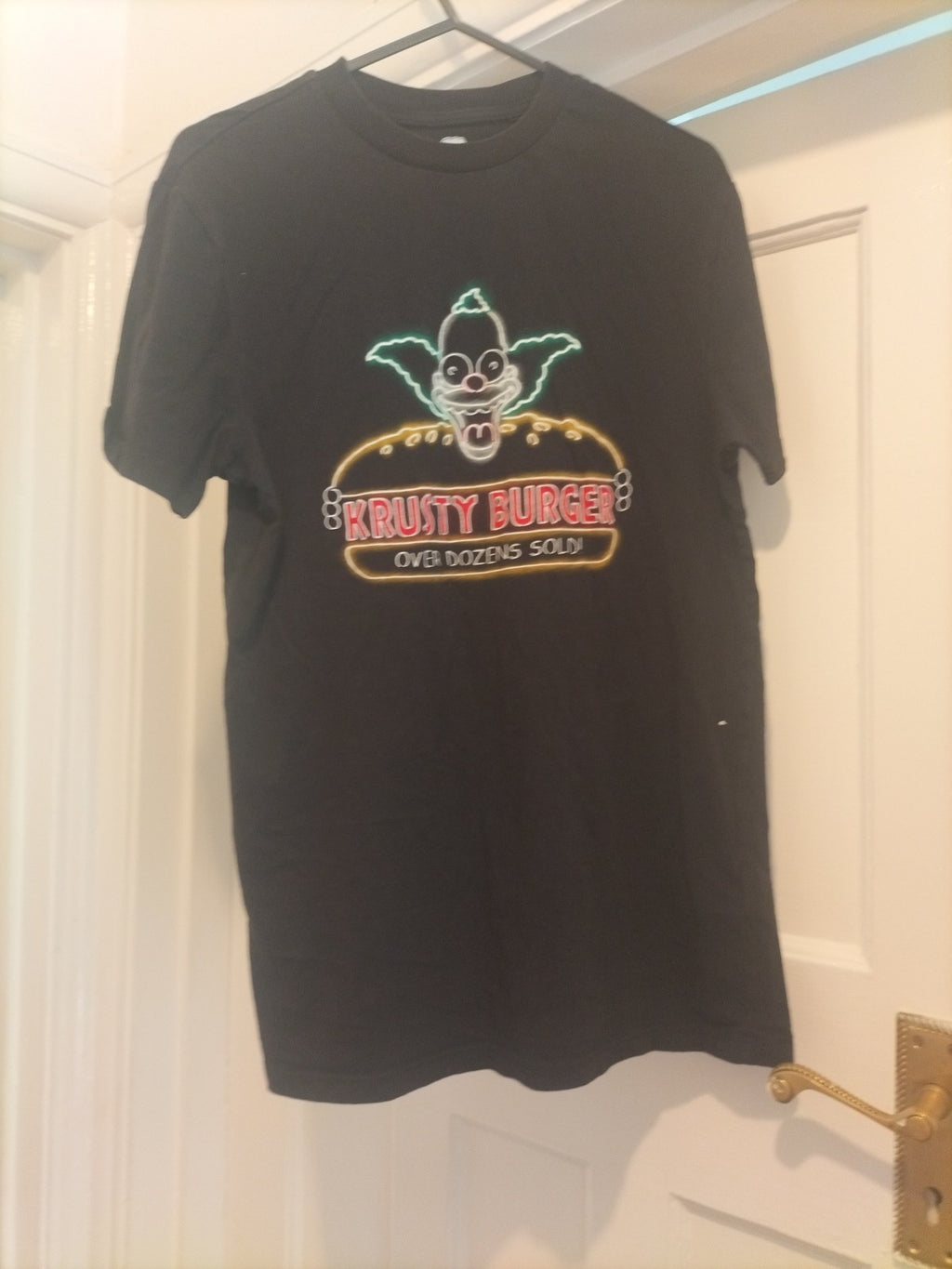 Ladies The Simspons Size XS Krusty Burger Tshirt
