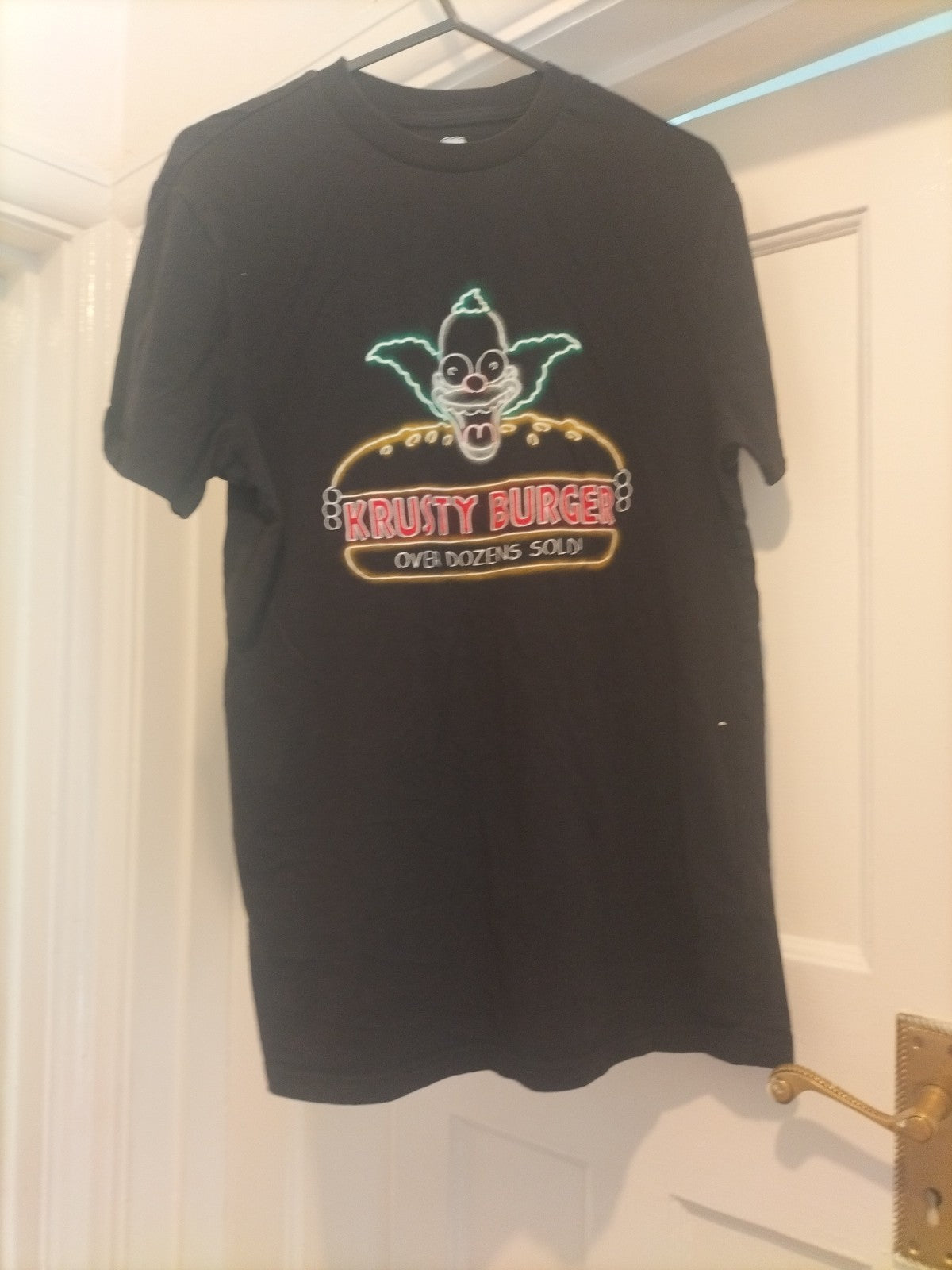 Ladies The Simspons Size XS Krusty Burger Tshirt