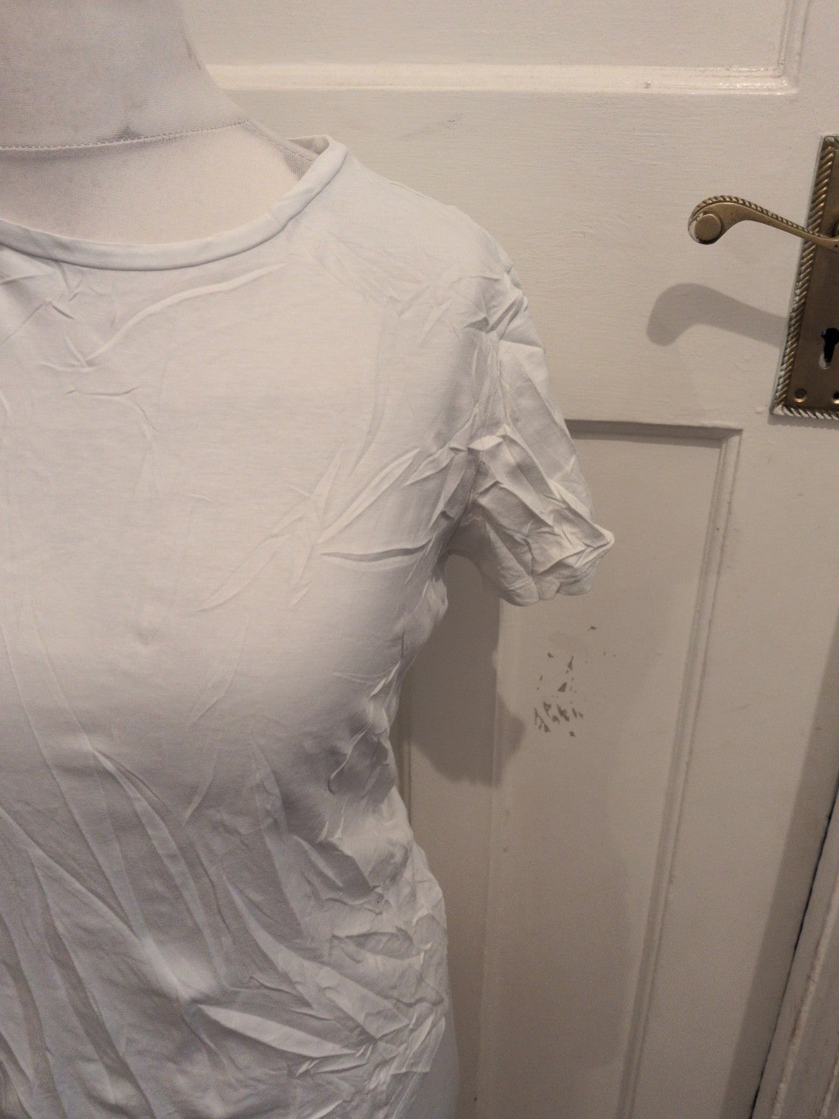 George 10 Crew Neck White T-shirt Short Sleeve