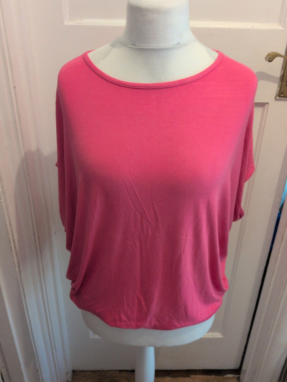 Apricot 10 Pink Short Cap Sleeve T-shirt Oversized