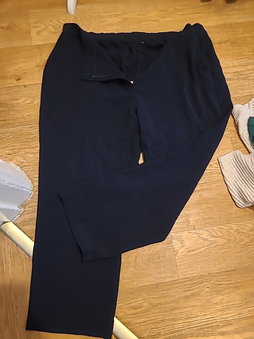 Ladies Size 3XL Dark Navy Elasticated Trousers