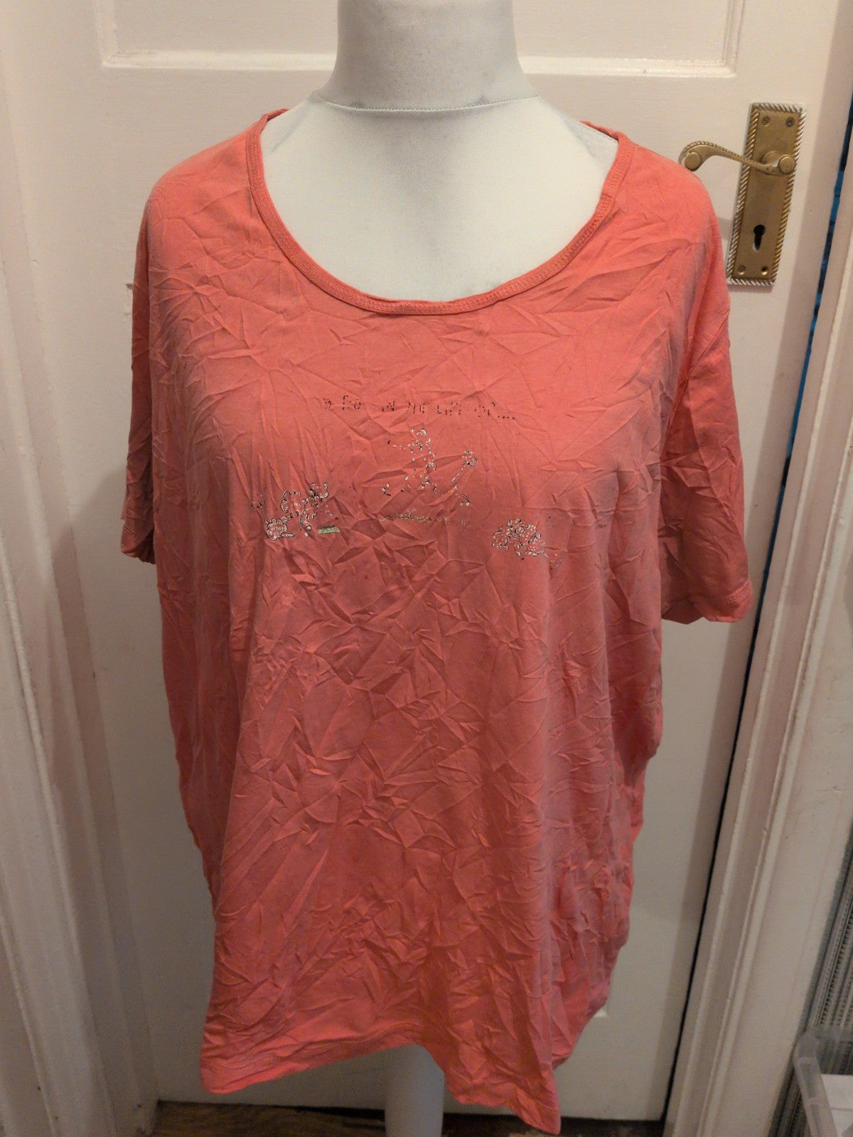 Shapely Figures Pink 28/30 Pink Short Sleeve T-shirt