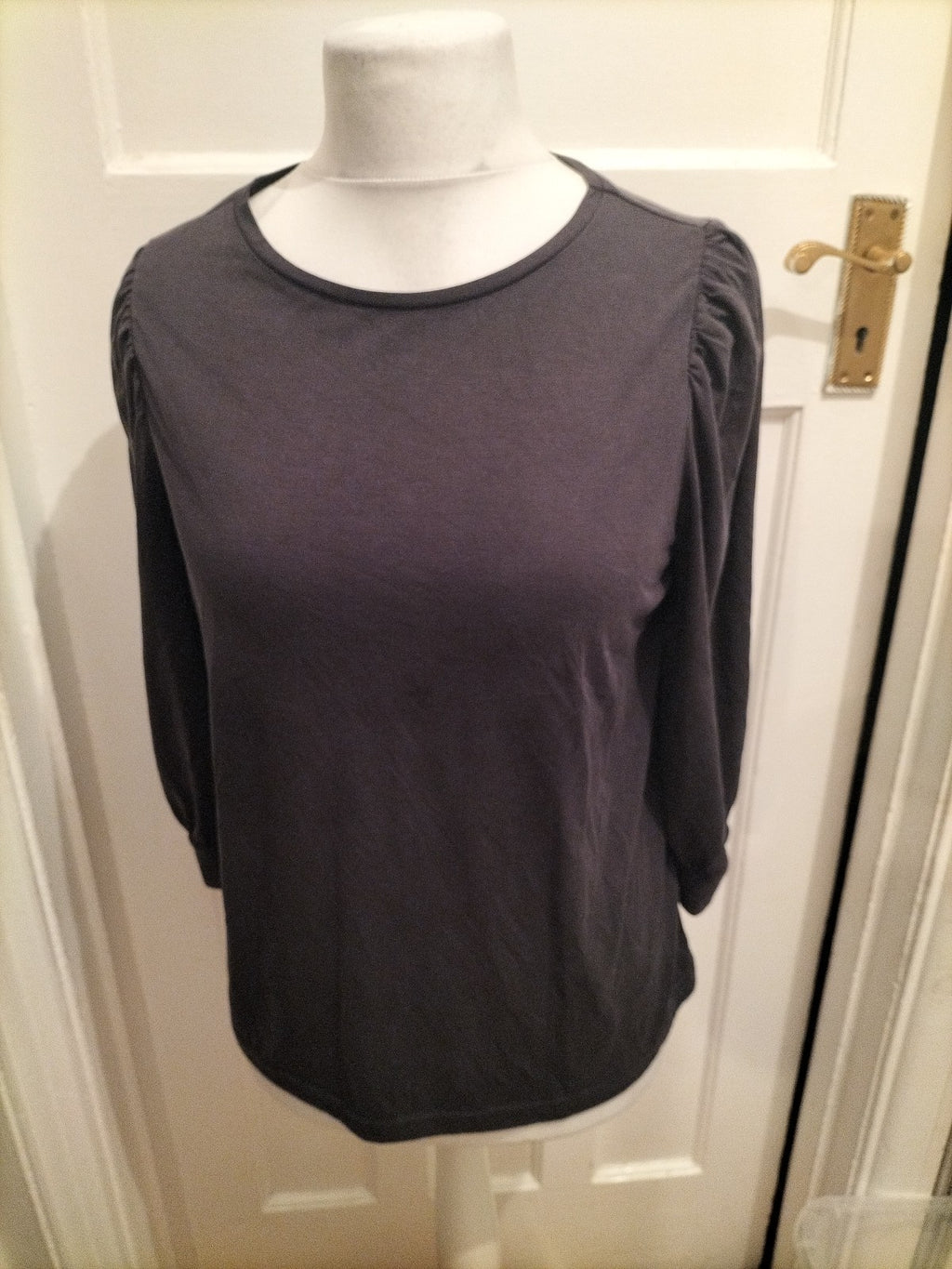 Ladies Saint Tropez Size Small Navy Long Sleeved Blouse