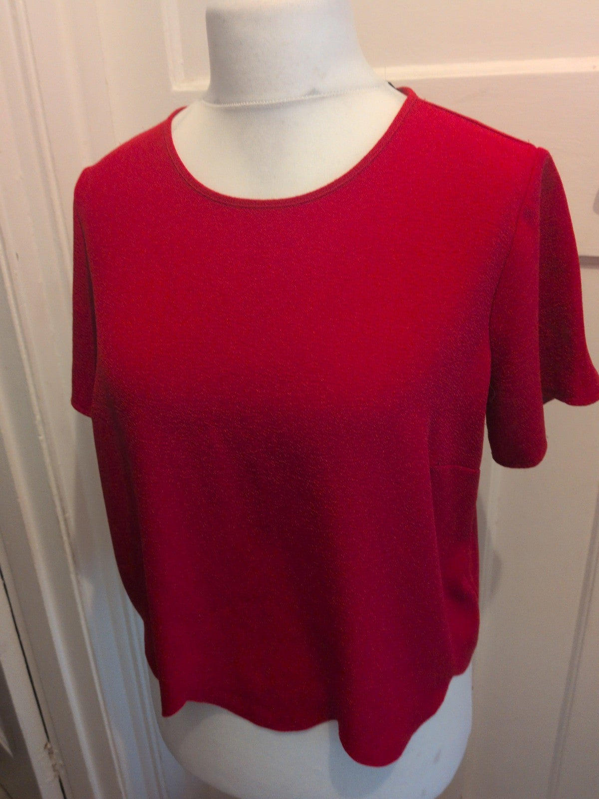George 18 Red Short Sleeve Blouse