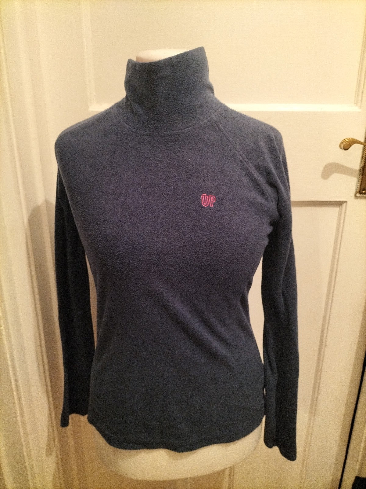 Ladies Universal People Size M Navy Jumper High Neck