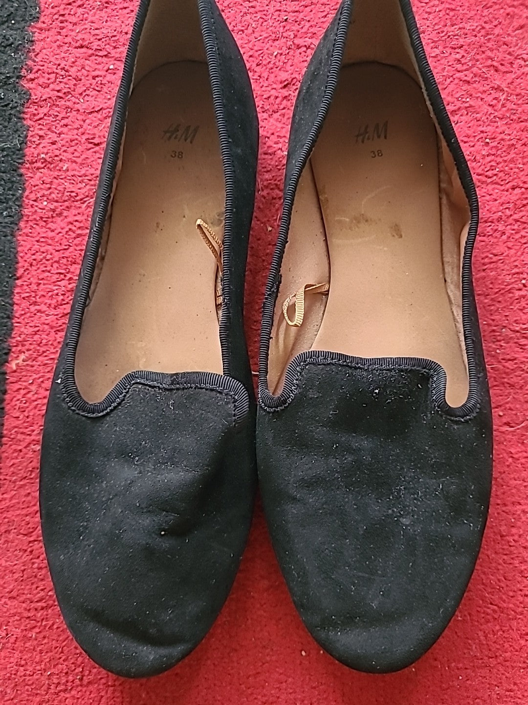 Ladies H&M Size 5 Uk Black Dolly Shoes