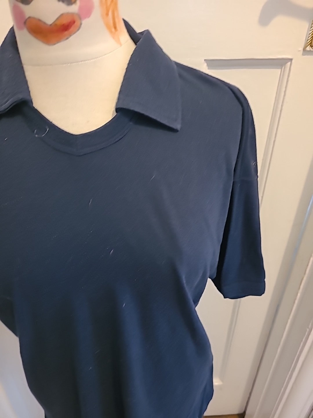 Mens Brutus Size Large Navy Short Sleeved Polo Shirt