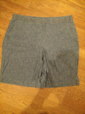 Ladies Lands End Size 18 Grey Elasticated Shorts