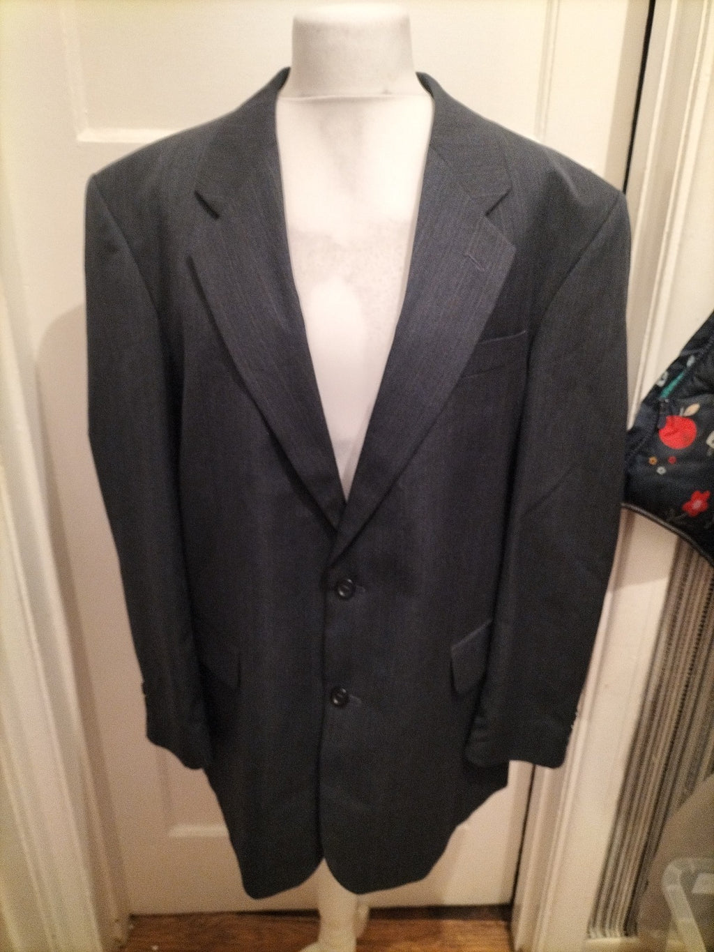 Mens C&A Size Large Navy Lined Padded Blazer