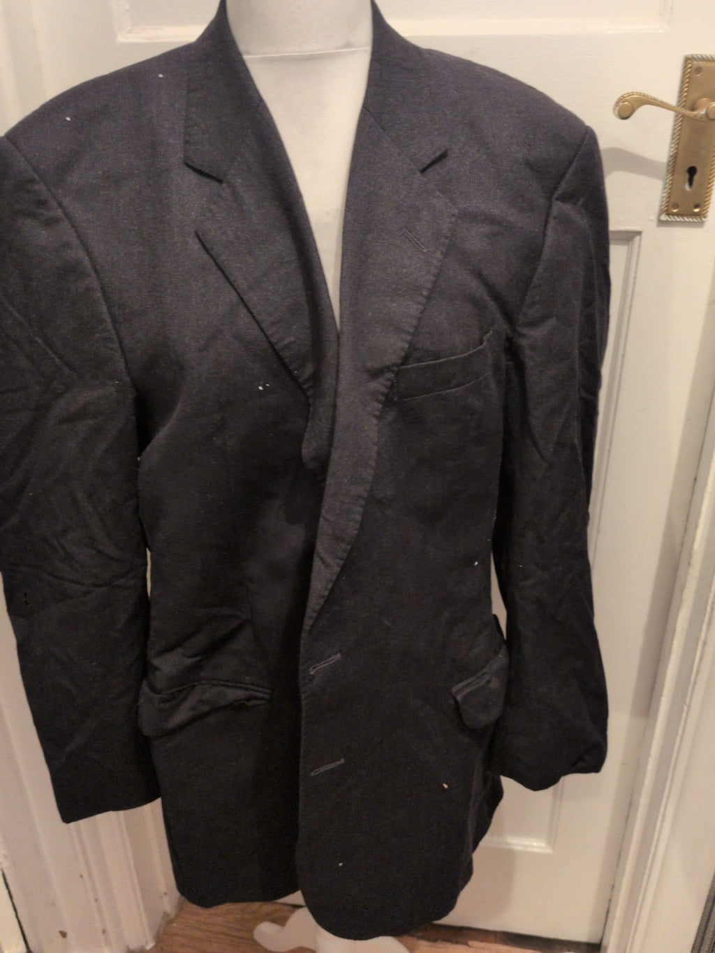 Marks And Spencer 46 Long Dark Charcoal Suit Jacket