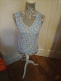 Ladies Dorothy Perkins Size 8 Daisy Sleeveless Top