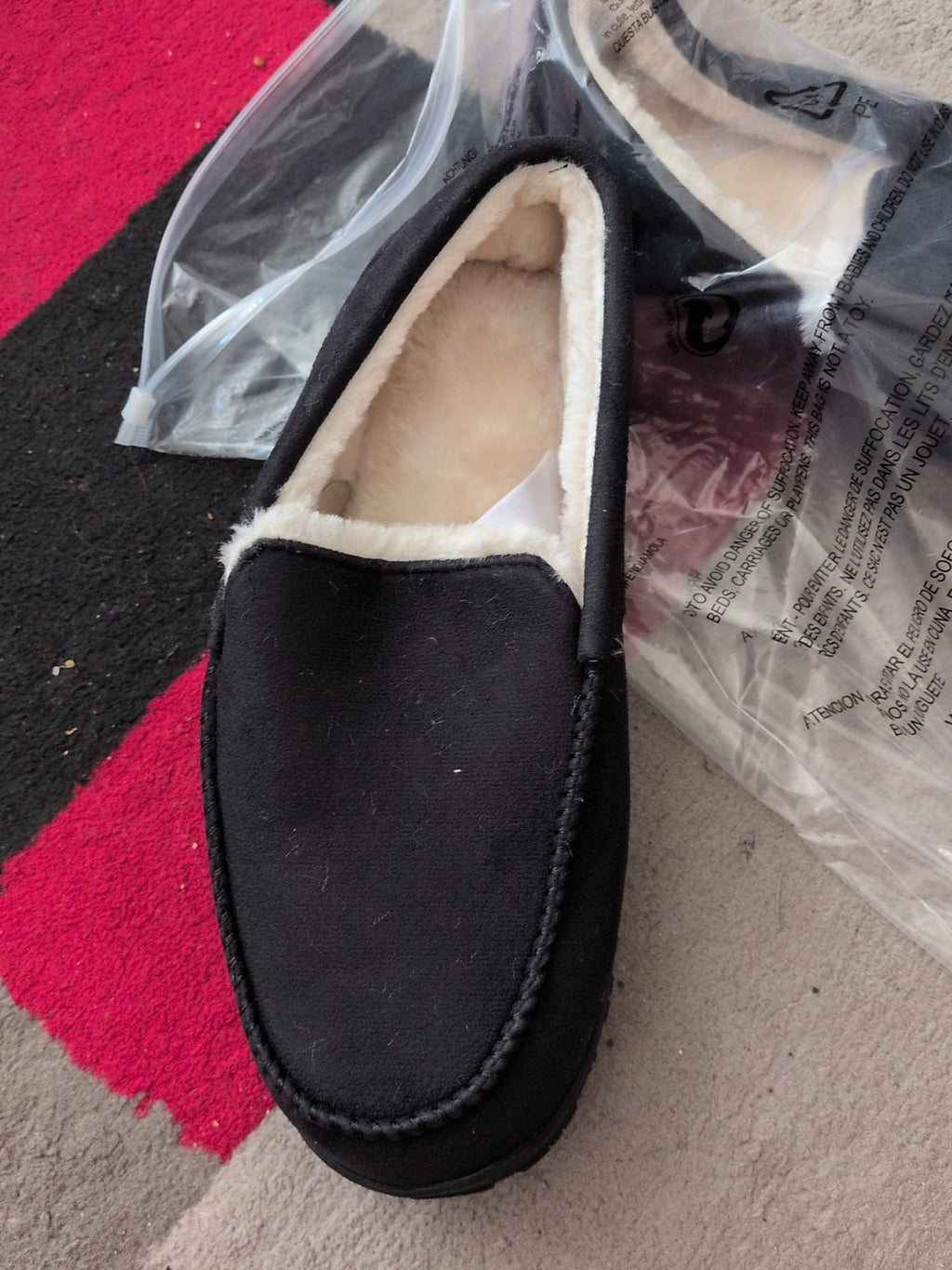 Brand New US 10 Black Slippers