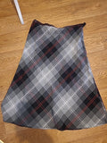 Ladies C Collection Size 16 Grey Check Long Skirt
