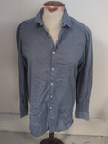 Primark 15.5 Blue Regular Fit Long Sleeve Shirt