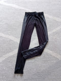 Ladies Black Leggings Size 12 Atmosphere Satin Trim Down The Leg