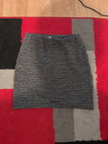 Ladies H&M Size Small Grey Fleck Mini Skirt Elasticated