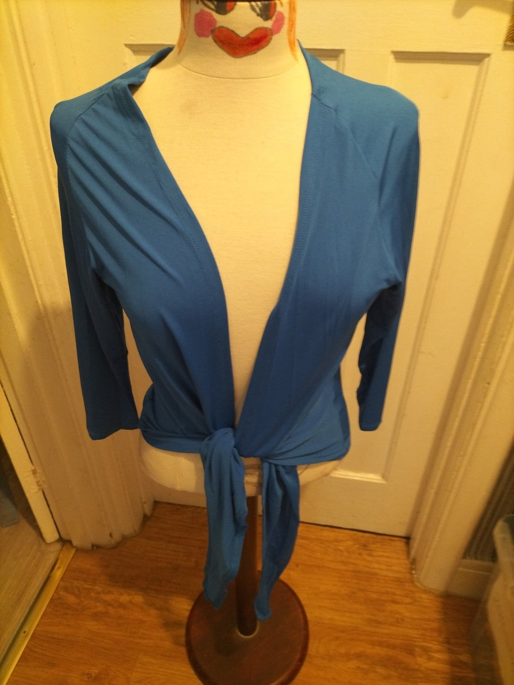Ladies Sally Allen Free Size Royal Blue Long Sleeved Blouse