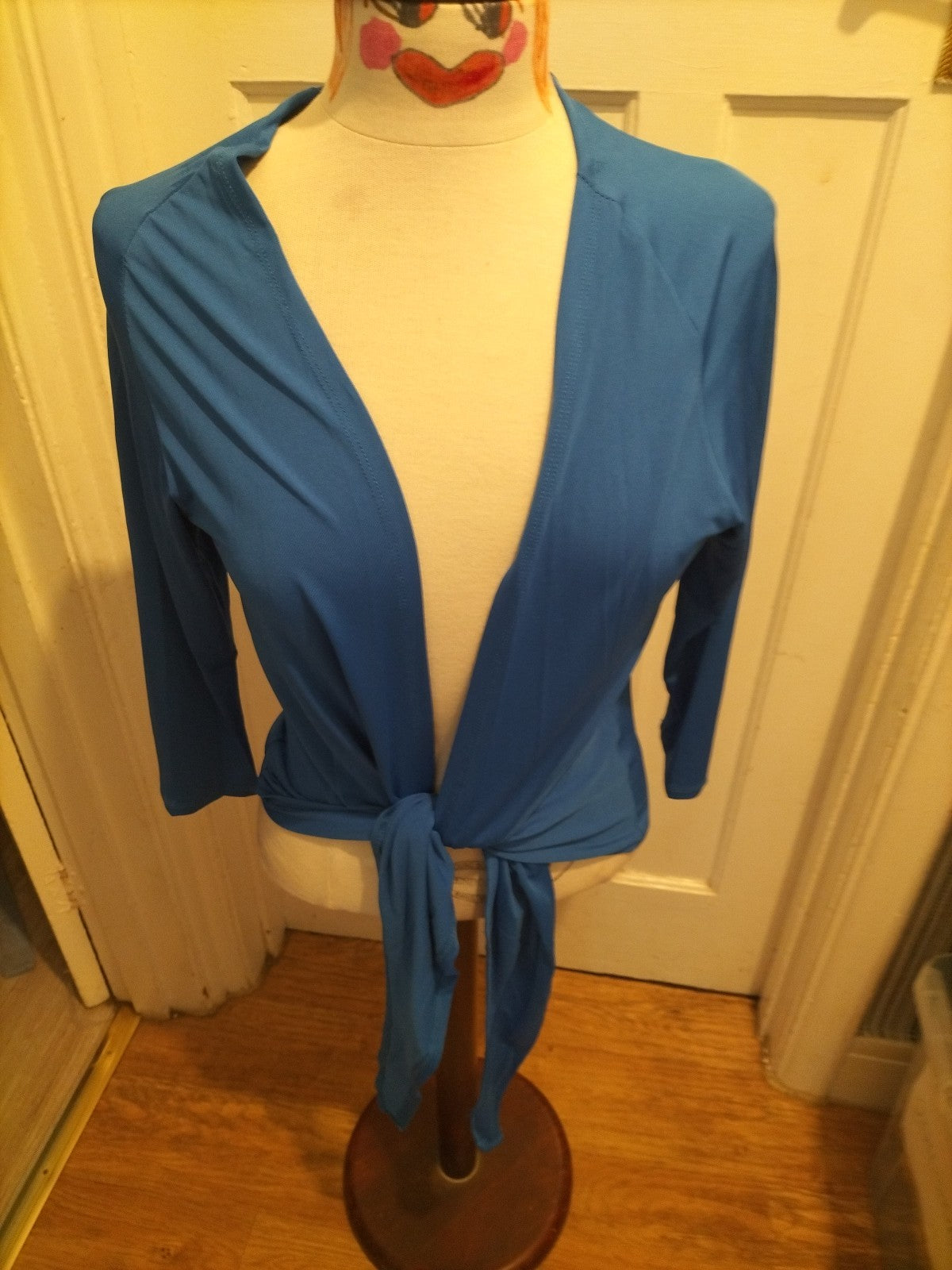 Ladies Sally Allen Free Size Royal Blue Long Sleeved Blouse