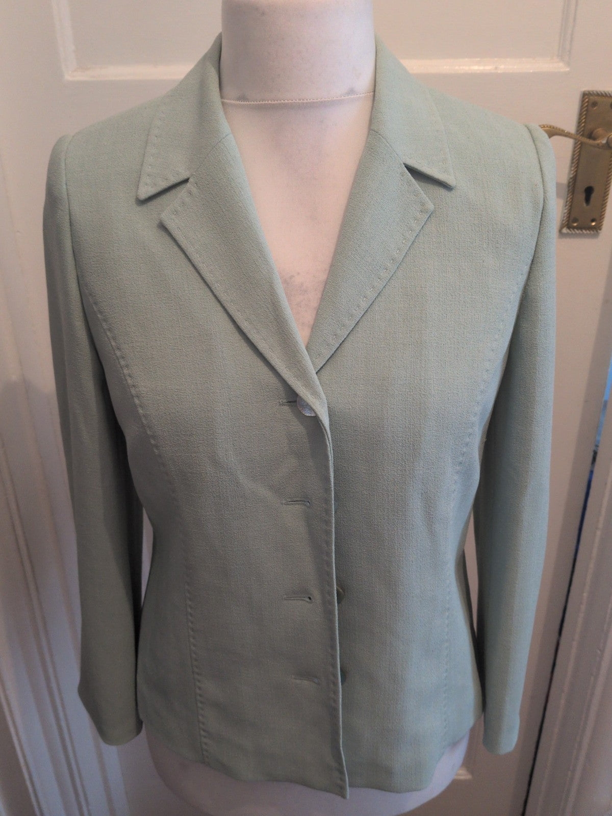 Gold 12 Pale Aqua Blazer Marks On Lining