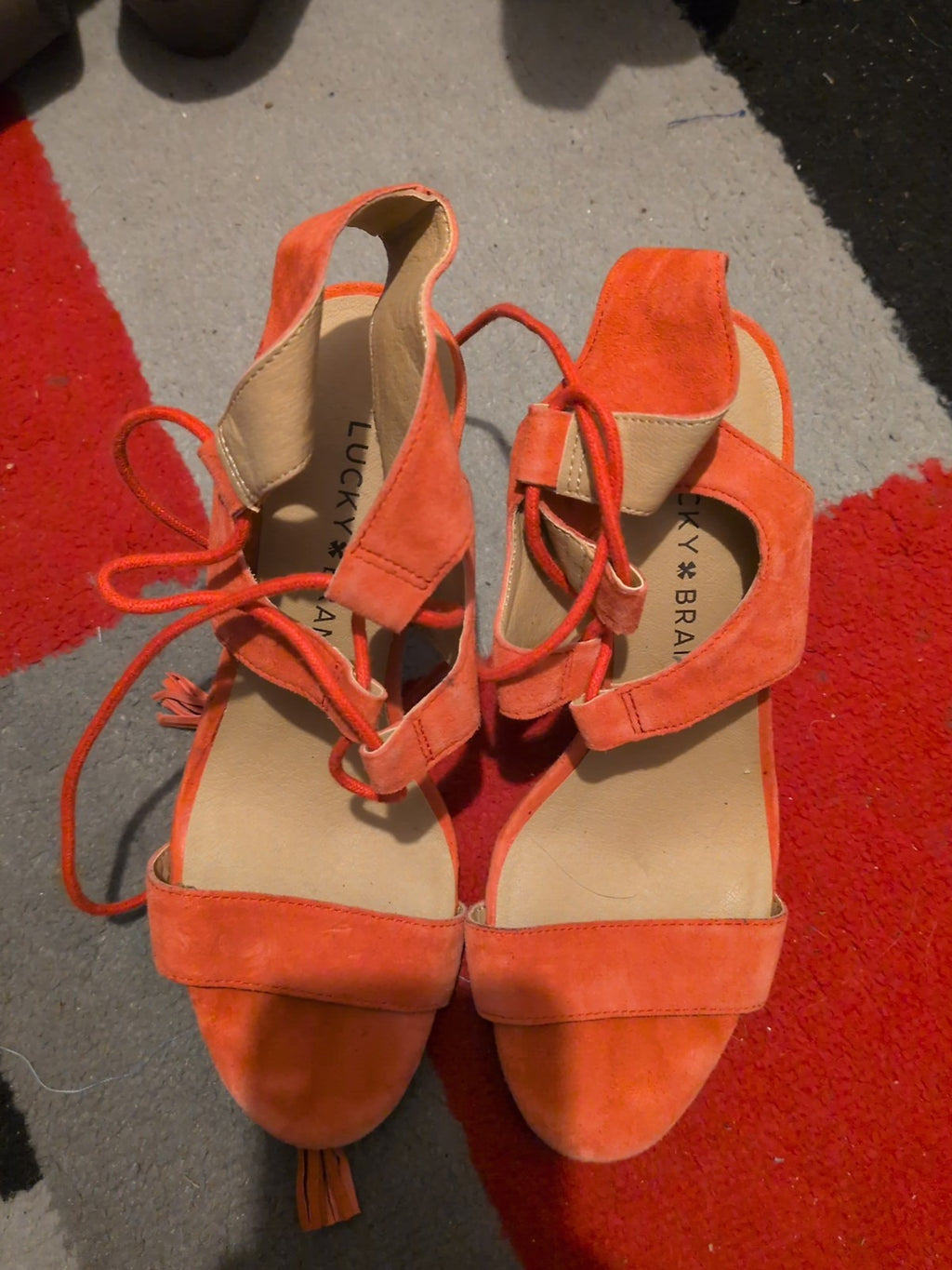 Lucky Brand EU 36 Pink Strappy Heels