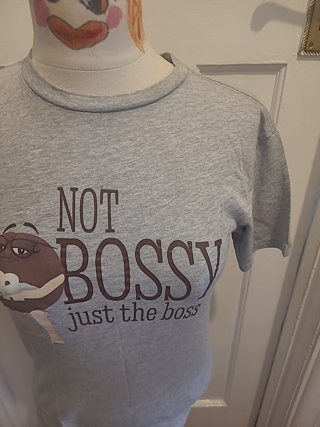 Mens M&M Size XXS Grey *Bossy* Short Sleeved Tshirt
