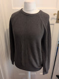 TU XL Pure Cotton Grey Textured Pullover Jumper