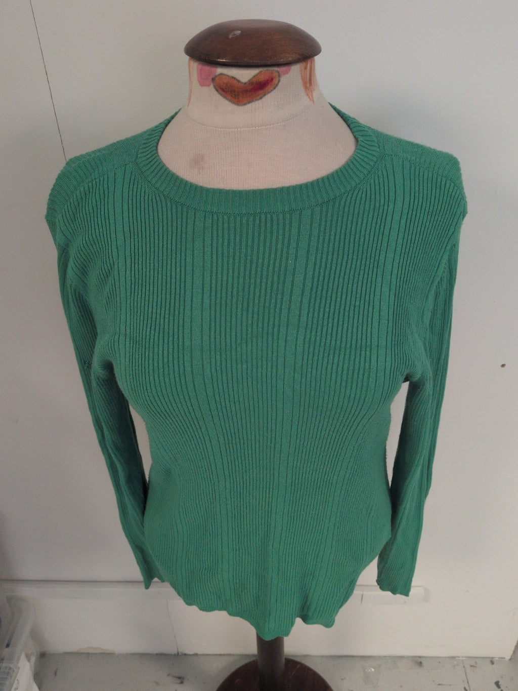 M&S Collection 14 Green Long Sleeve Jumper