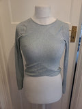 Ladies Only Size Small Long Sleeved Blue Knit Tshirt