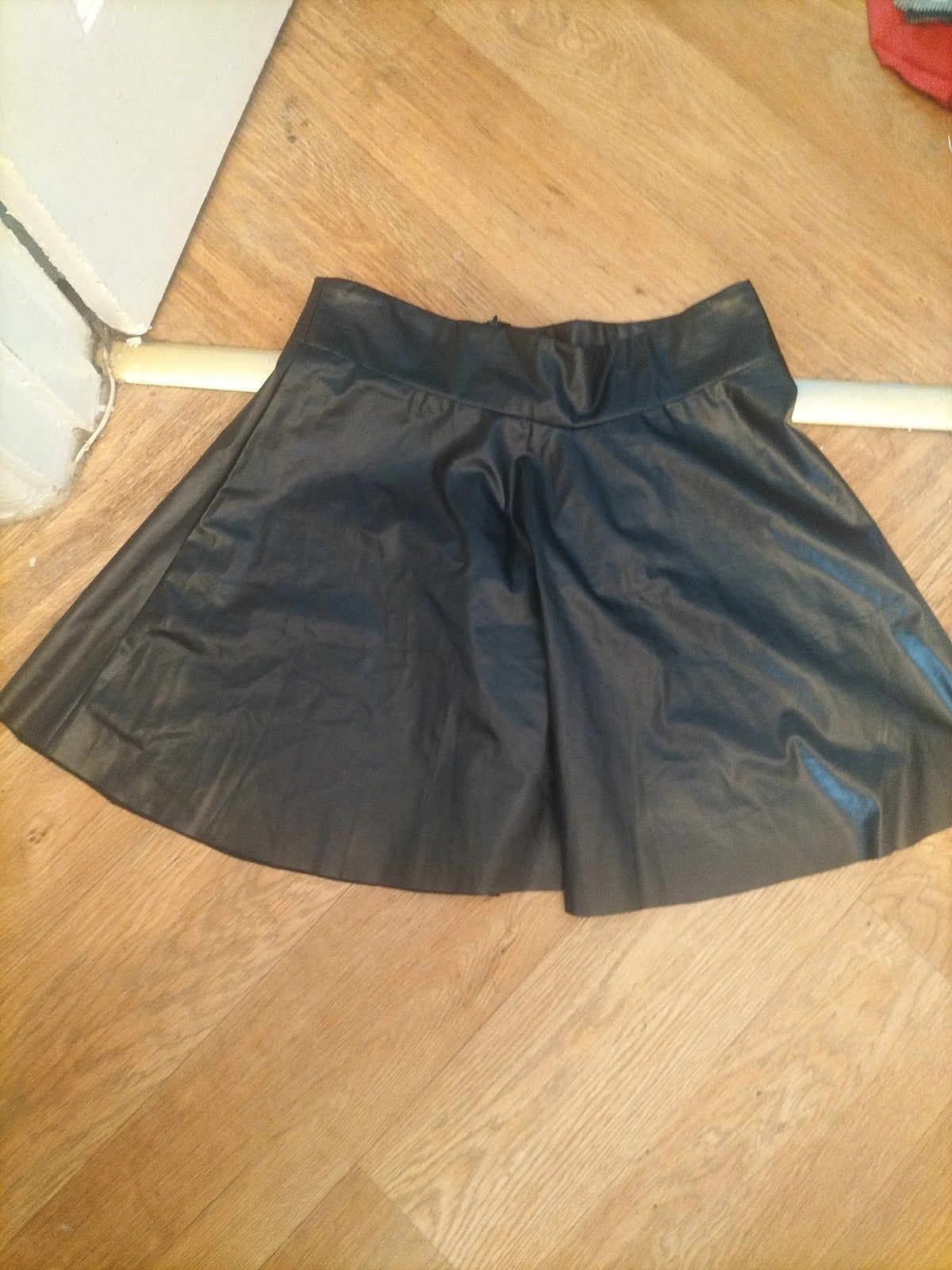 Shein XL Pleather Knee Length Skirt