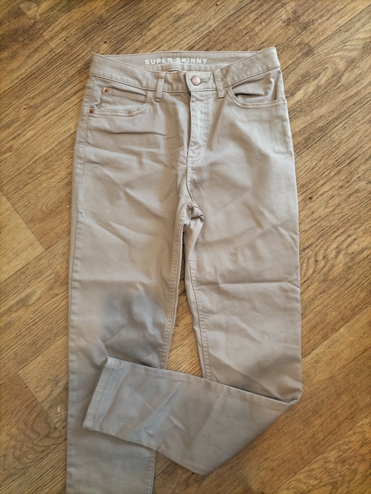 Ladies Marks And Spencer Size 8R Blush Pink Super Skinny Jeans