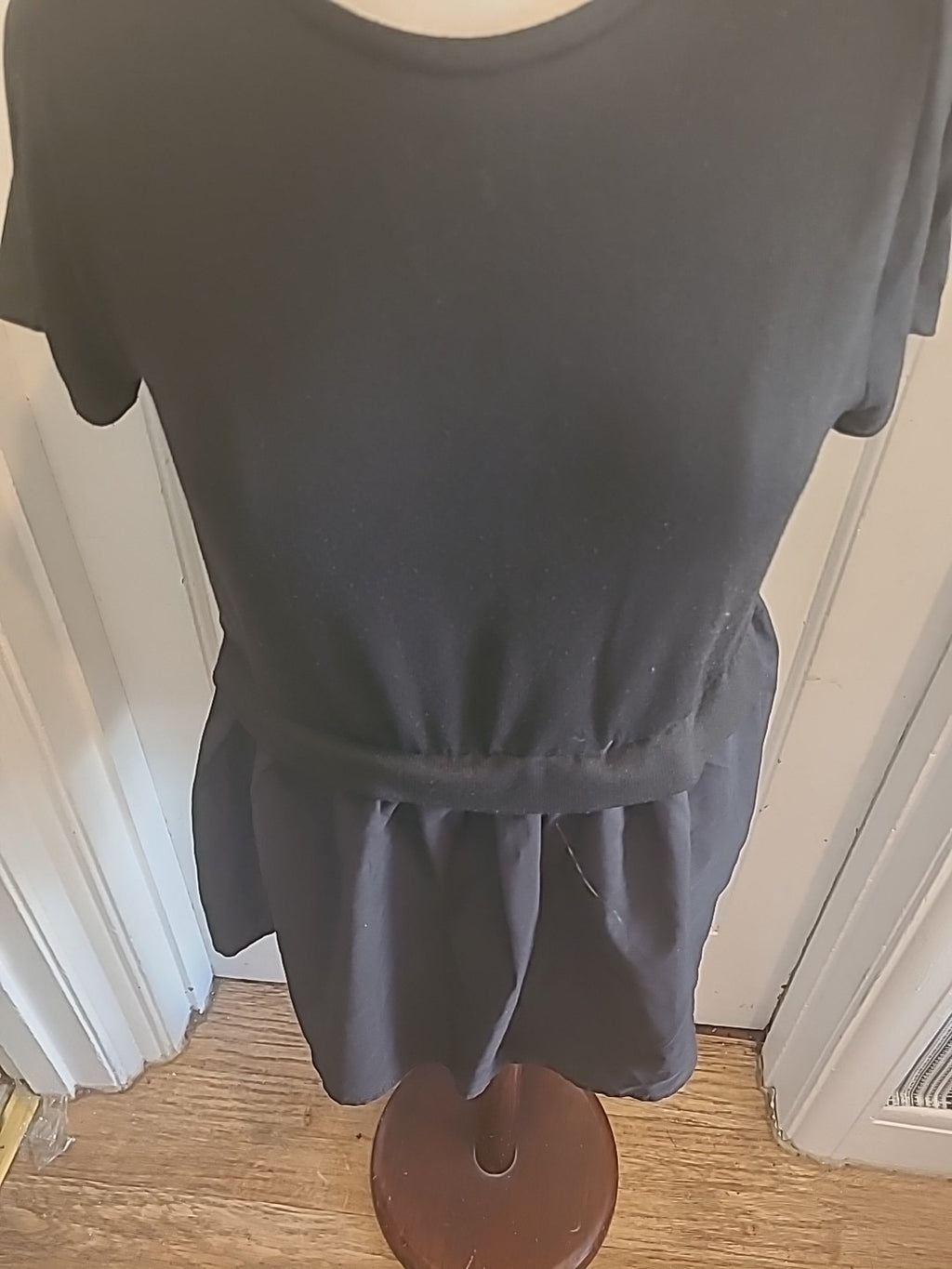 Ladies New Look Size 12 Black Short Sleeved Blouse