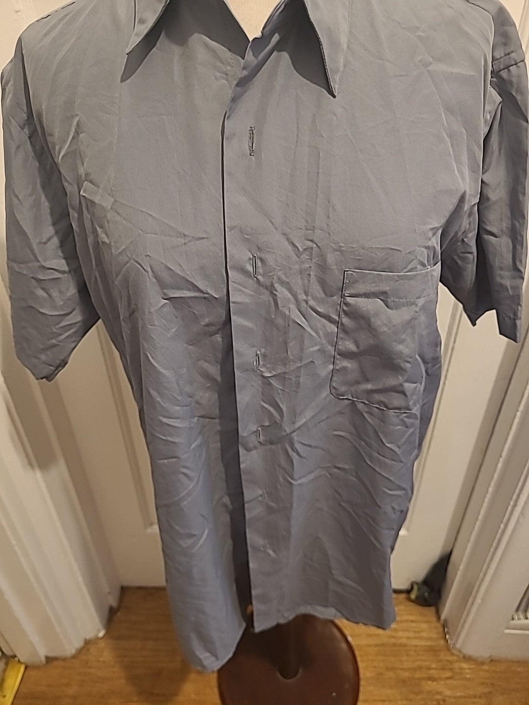Mens Van Heusen Size 15.5" Formal Grey Shirt