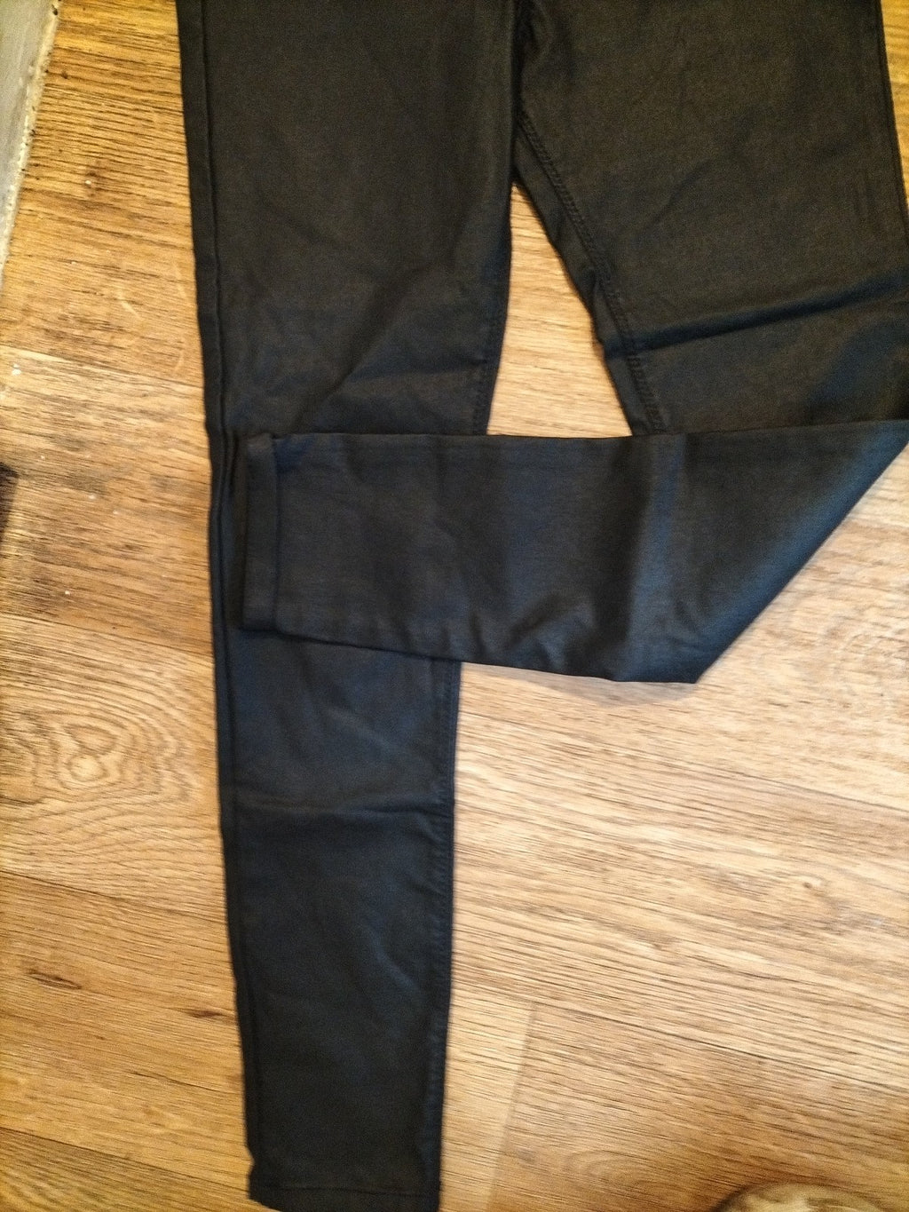 Girls George Size 10-11 Years Black Pleather Leggings