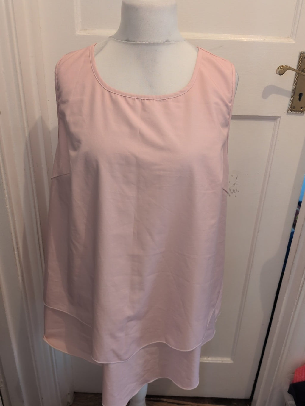 Shein Curve 4xl Pink Sleeveless Blouse