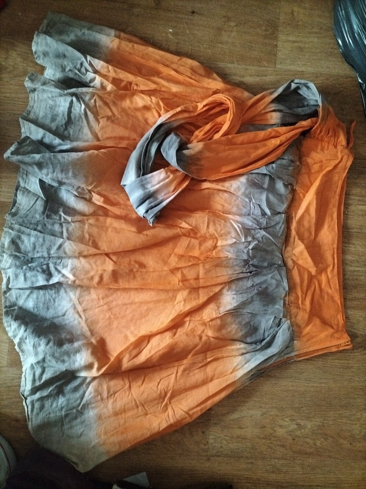 Ladies Primark Size 10 Orange Short Skirt