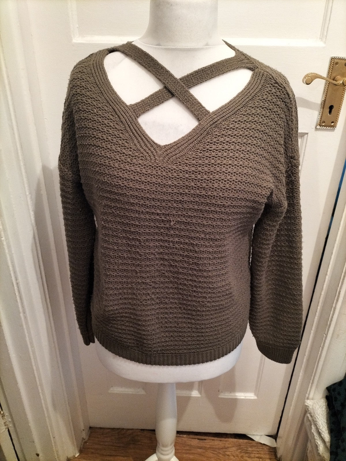 Primark 10-12 Dark Green Knit Jumper