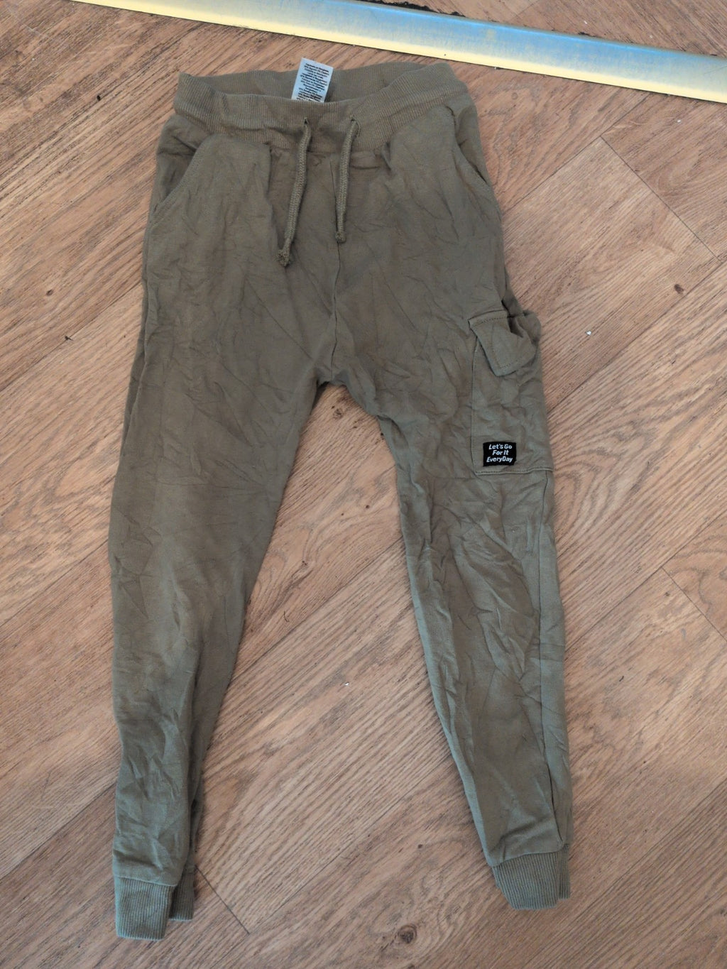 Next 6-7 Years Green Khaki Elasticated Joggers