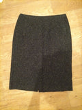 Ladies Episode Size 8 Black Speckled Lined Pencil Skirt