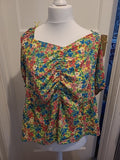 Brand New Ladies Pep&Co Size XL Multicoloured Short Sleeved Blouse