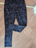 Nutmeg 14 Black And Grey Floral Legging