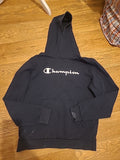 Boys Champion Age 15-16 Years Navy Pullover Hoodie Has Marks On