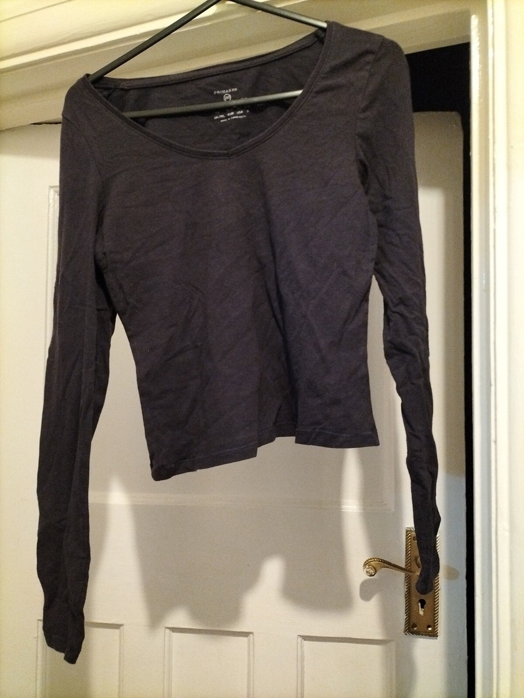 Ladies Primark Size 4/6 Navy Strech Vee
