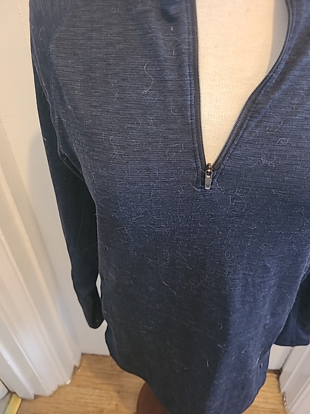 Mens Peak Velocity Size Medium Navy Pullover Hoodie