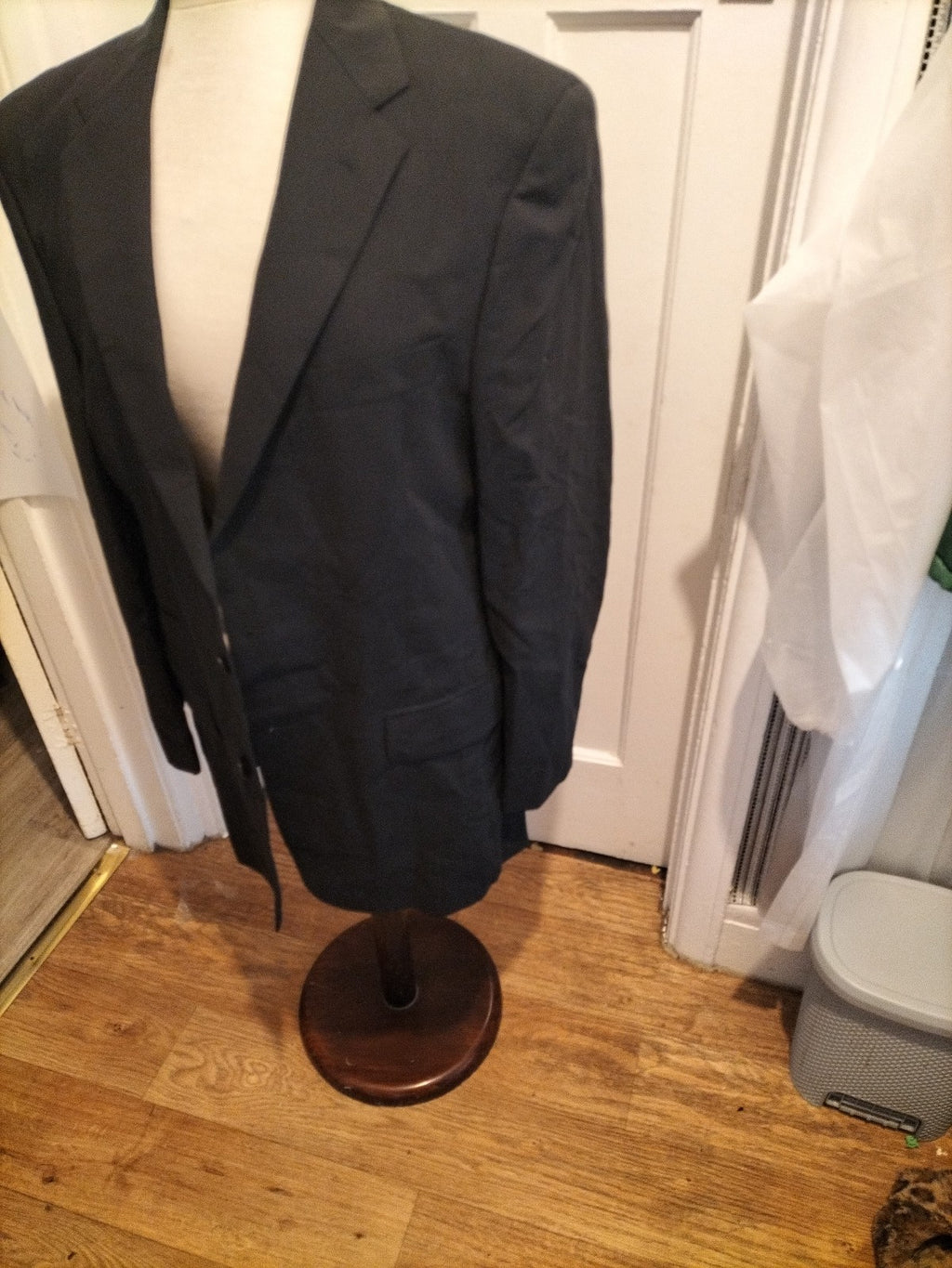 Mens Marks And Spencer Size 40M Black Padded Lined Jacket
