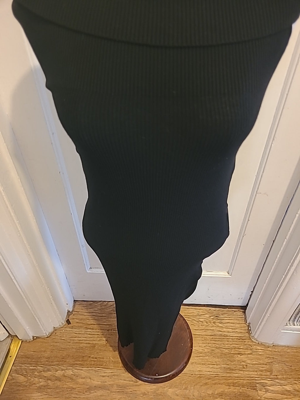 Ladies Black Bodycon Dress Size 10/12 Stretchy