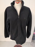 Easy Wear Large Black Full Zip Jumper