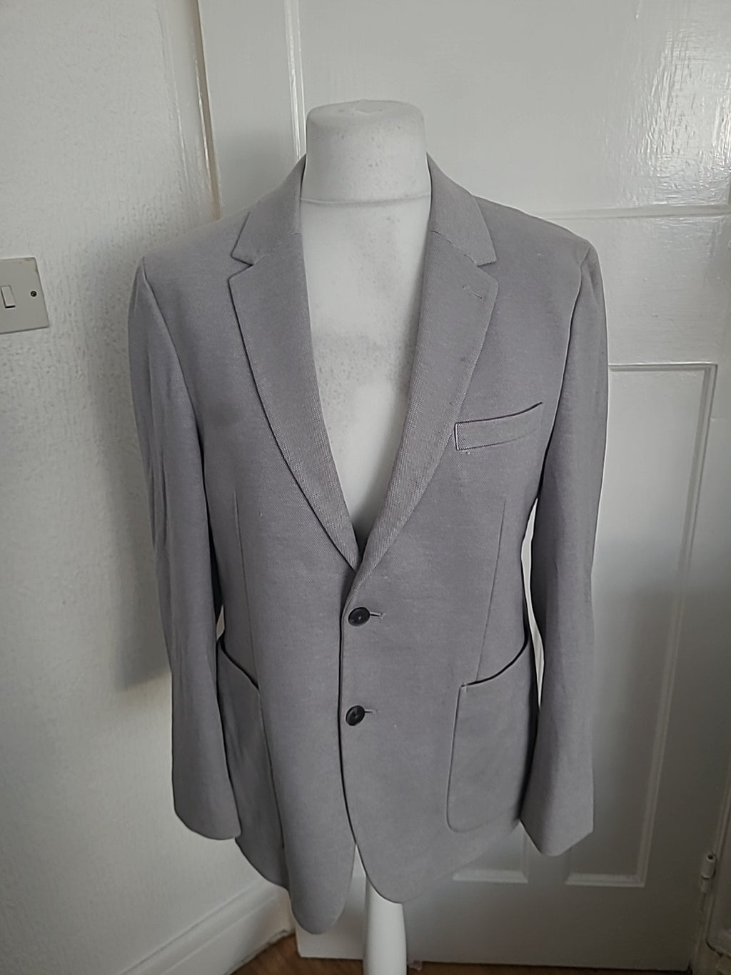 Mens Marks And Spencer Size 42" Slim Grey Jacket Suit