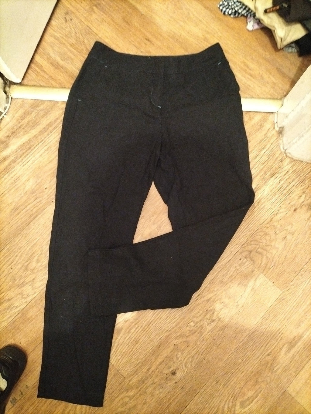 Marks And Spencer 10 Medium Wedgewood Tapered Leg Trousers