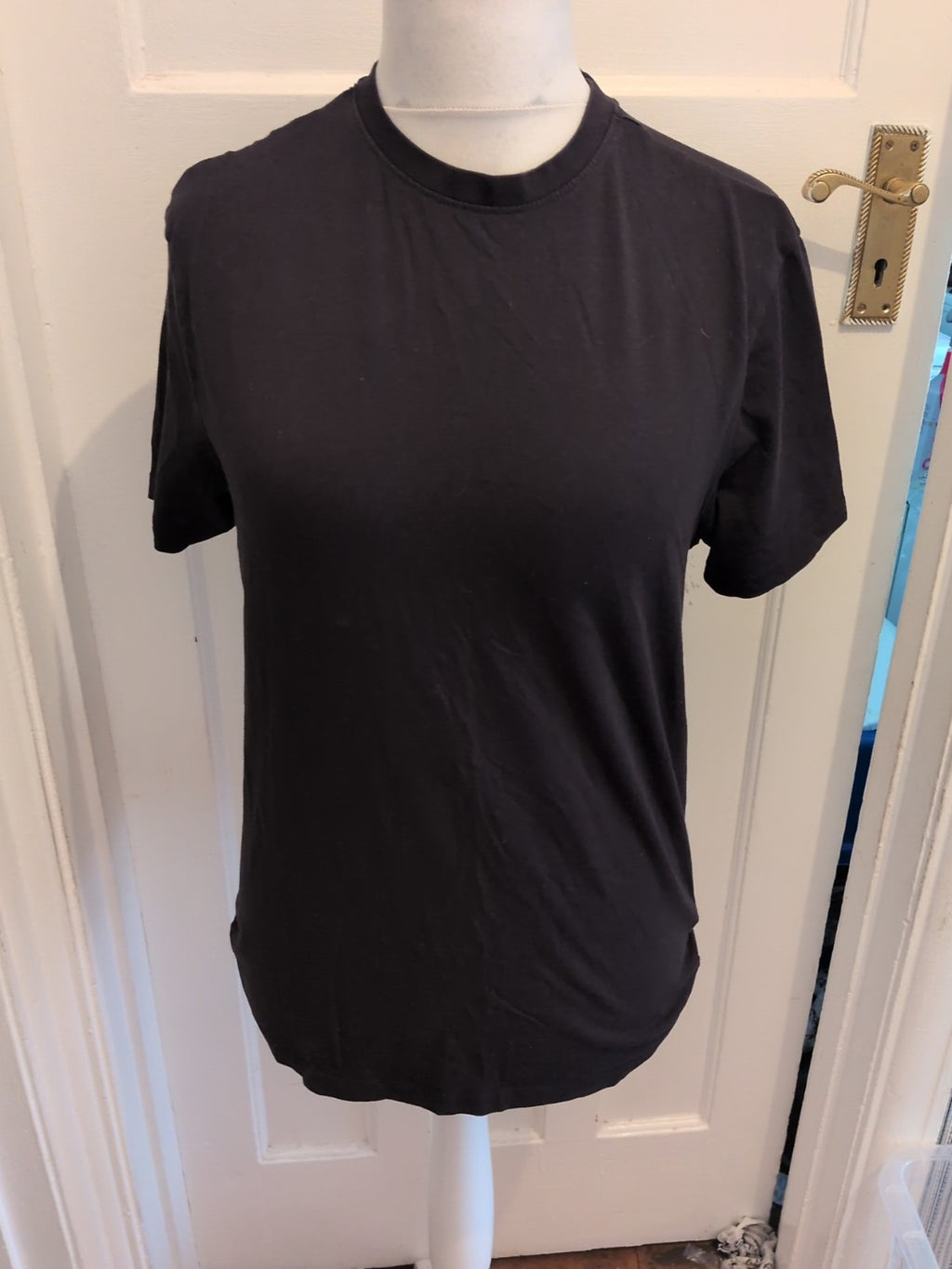 Primark Slim Med With Stretch Black Tee Short Sleeve